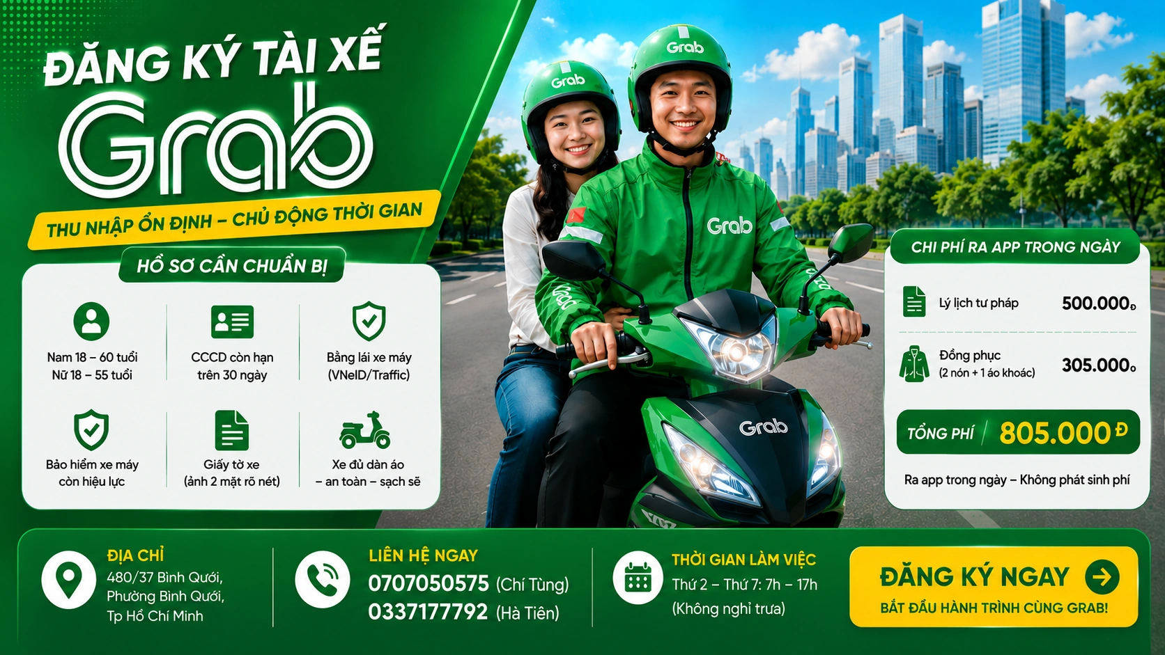Banner Đăng ký Grab